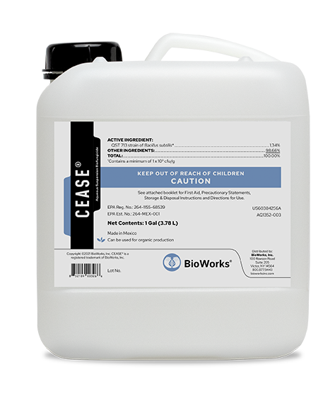 CEASE® Biological Fungicide - 1 gallon Jug - OMRI Products